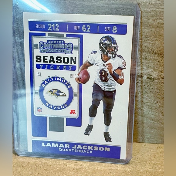 New! Lamar Jackson Baltimore Ravens Panini Football Cards MVP #8 - Picture 4 of 5